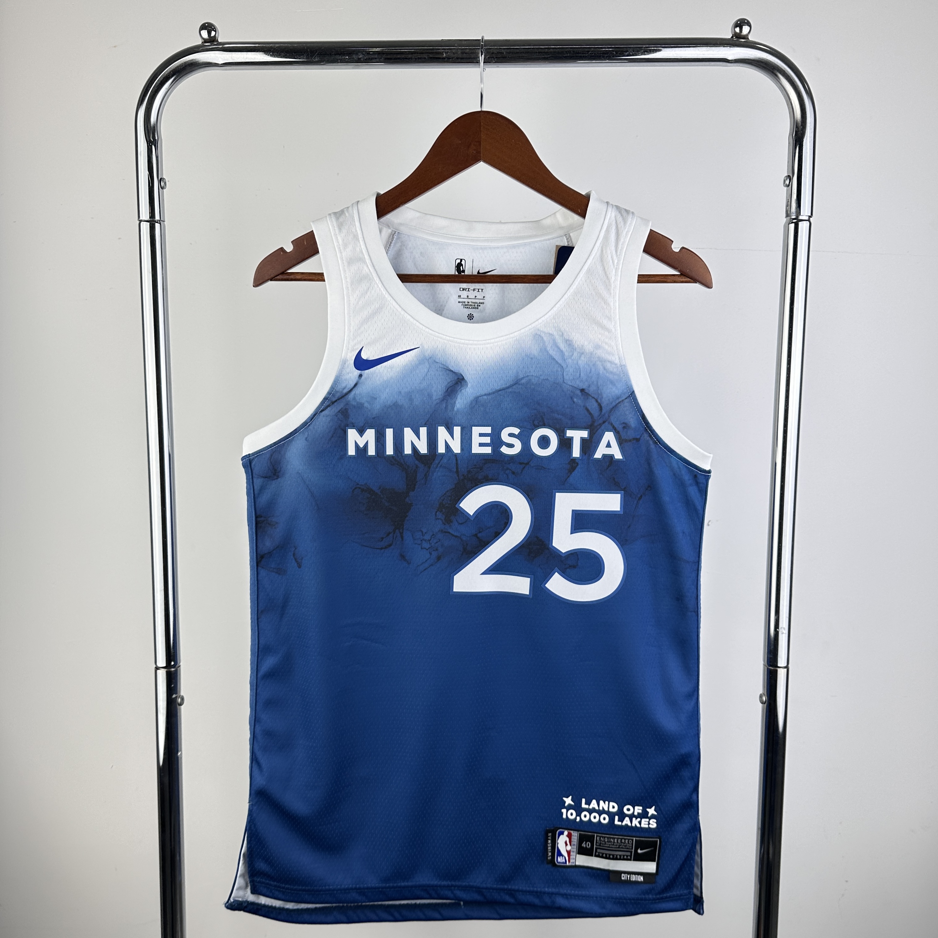 Men Minnesota Timberwolves #25 Rose Blue City Edition Nike 2024 NBA Jersey